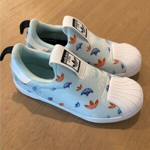 Adidas Kids Sneakers - Light Blue and White